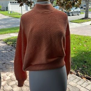 Mango Peach Knit Sweater